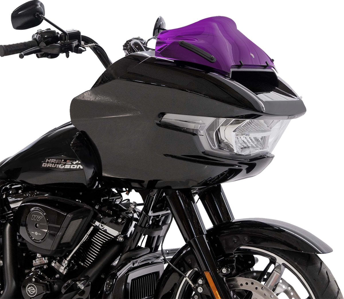 Kolor Flare® Windshield - 8" - Purple - '23-'25 FLTRX