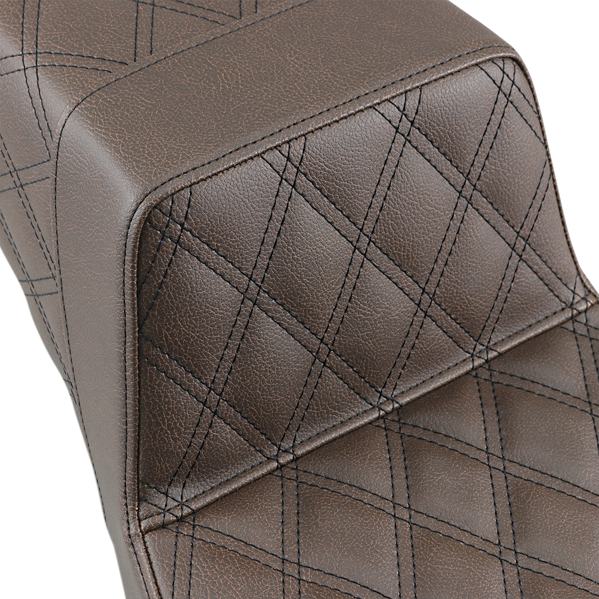 Step-Up Seat - Full Lattice Stitch - Brown