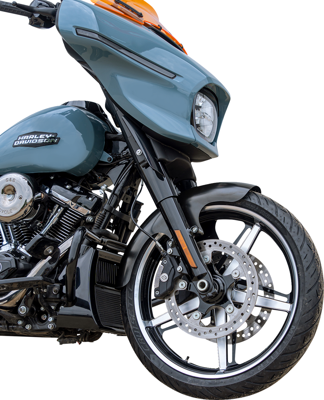 Performance Bagger Front Fender - Black - 21"