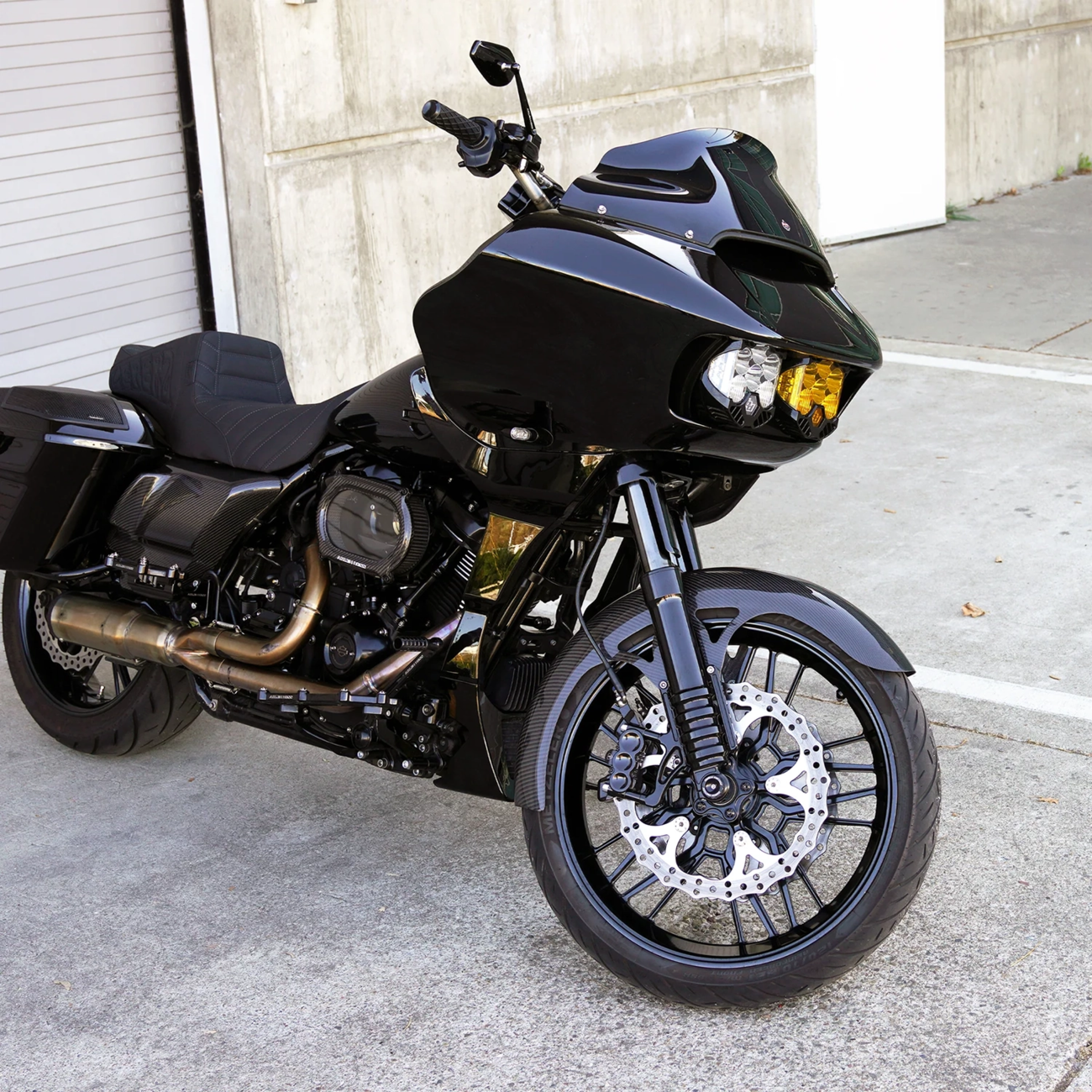 Front Fender - Wrapper - 21" - Carbon Fiber/Gloss - HD Touring '99-'13