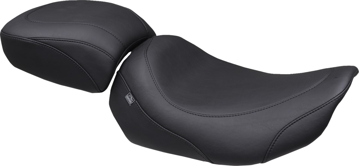 Wide Tripper™ Solo Seat - No Backrest Receiver - Black Stitch - FLT/FLH '23-'26