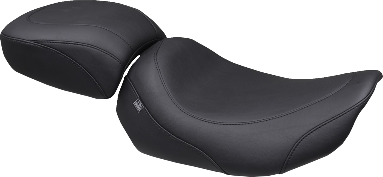 Wide Tripper™ Solo Seat - No Backrest Receiver - Black Stitch - FLT/FLH '23-'26