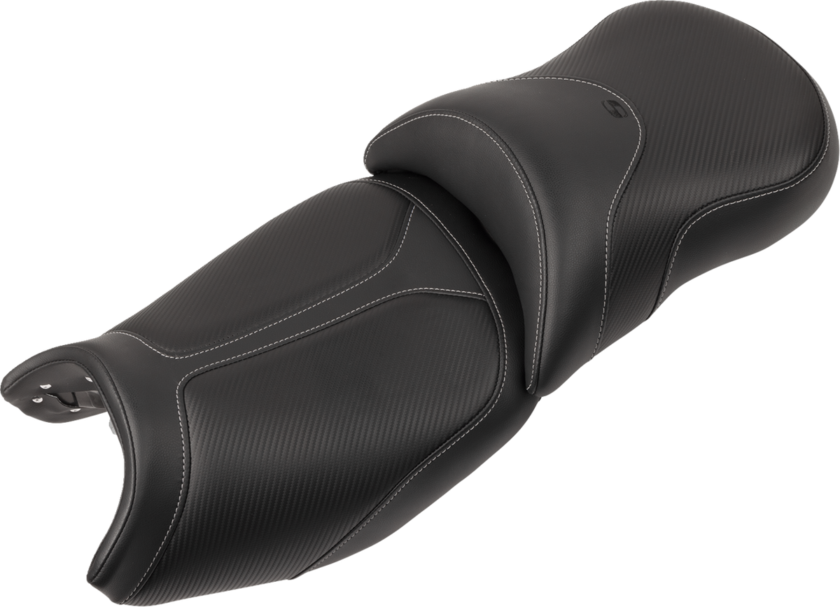Adventure Tour Seat - One-Piece - Standard - Stitched - Black - BMW