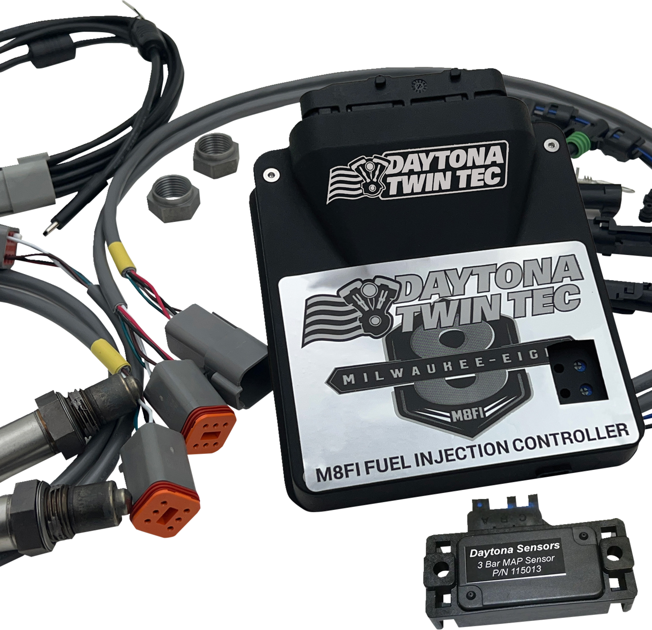 Auto-Tune Electronic Fuel Injection Control Module Kit With 3 BAR Manifold - M8 Softail