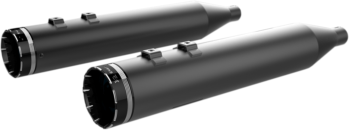 4-1/2" HP-Plus® Slip-On Mufflers - Black With Tracer Tip