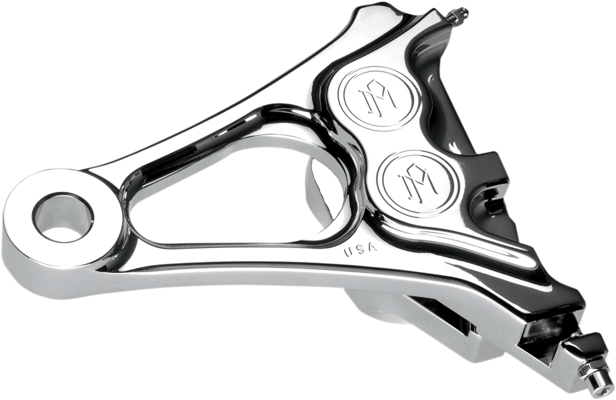 4-Piston Caliper - Rear - Chrome - 08-17 Softail