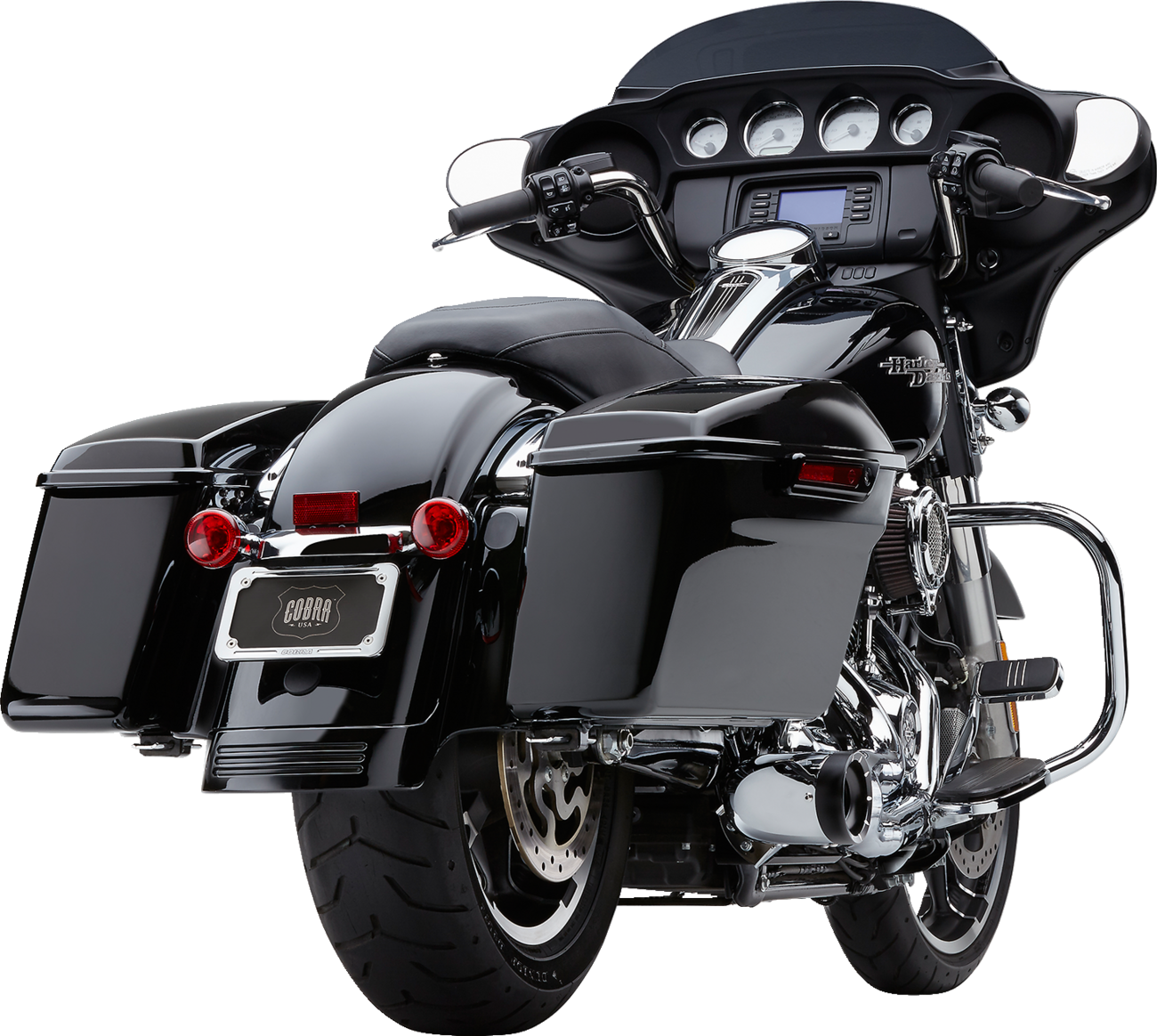Turn Out 2-Into-1 Exhaust System - Chrome