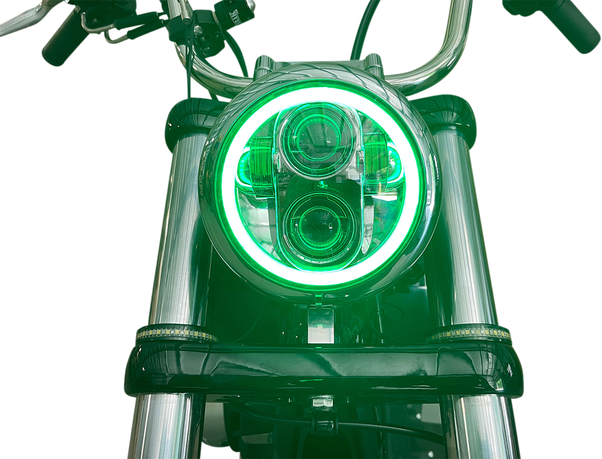 ProGLOW™ 5-3/4" Headlamp - With Mounting Ring - Chrome