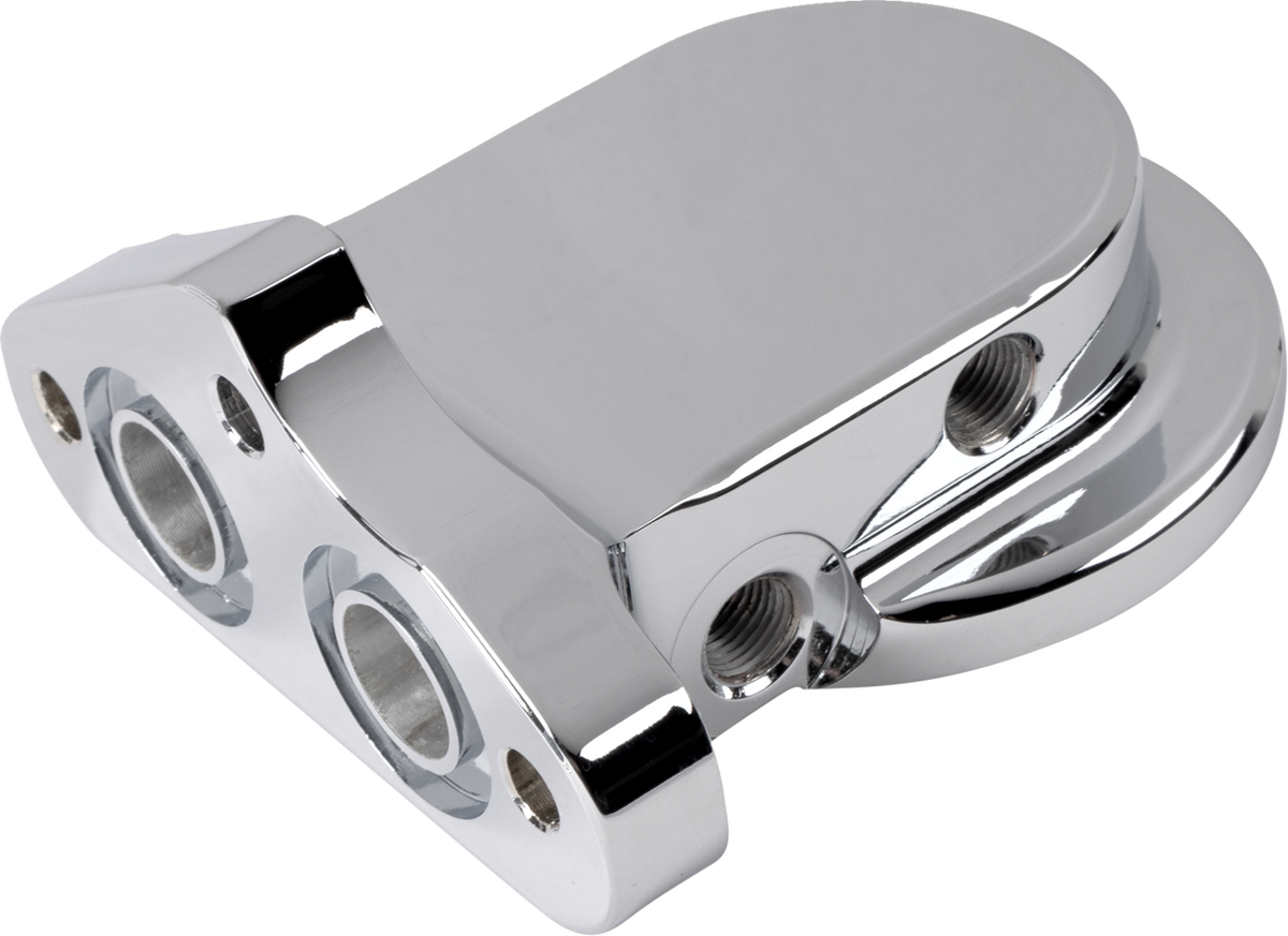 Oil Filter Mounting Bracket Kit - Chrome