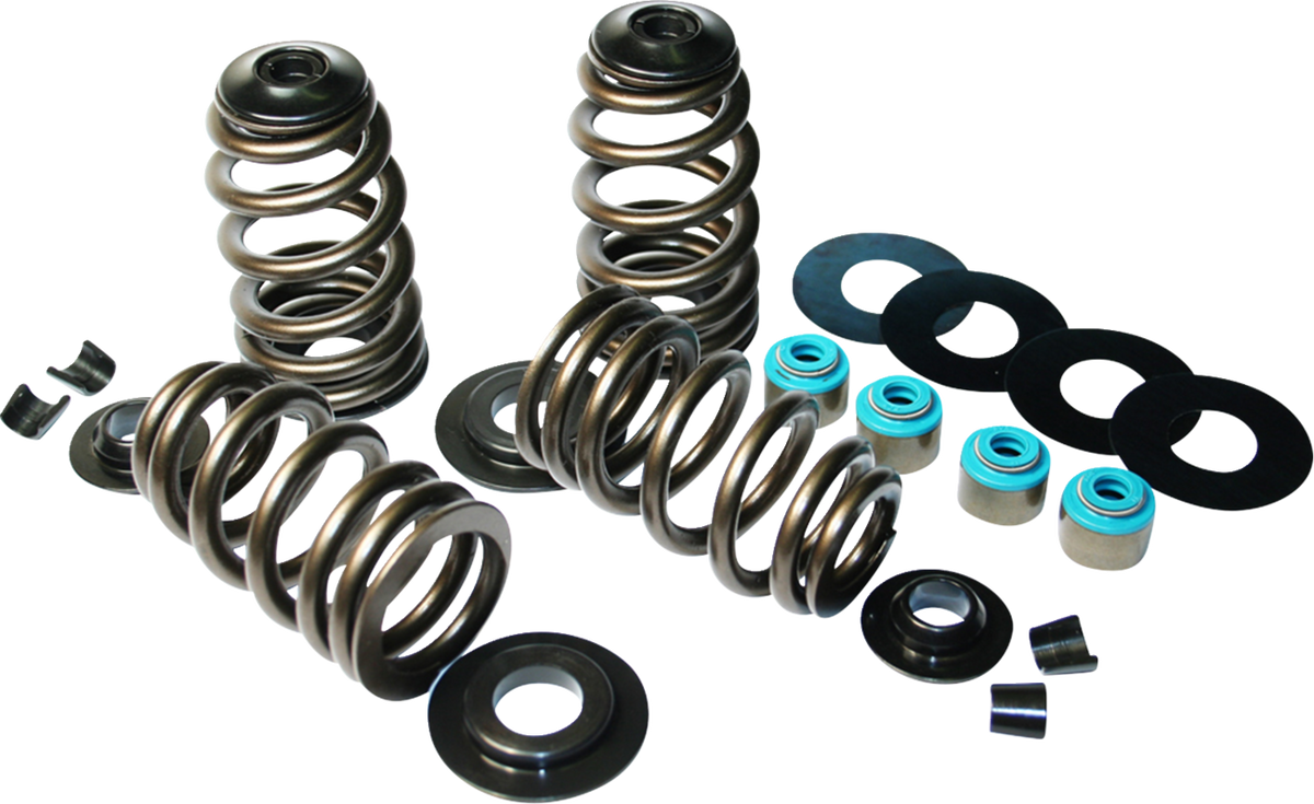 Valve Spring Kit - Steel Retainers - For 7.00 MM Valve Stem - Twin Cam