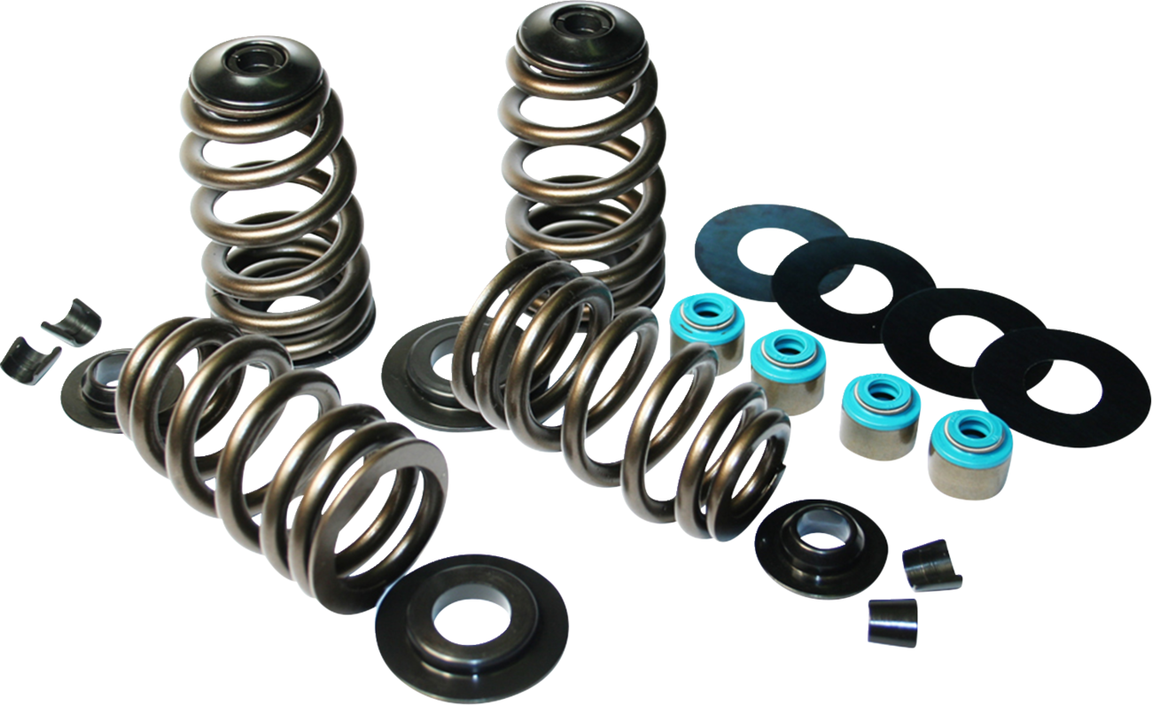 Valve Spring Kit - Steel Retainers - For 7.00 MM Valve Stem - Twin Cam