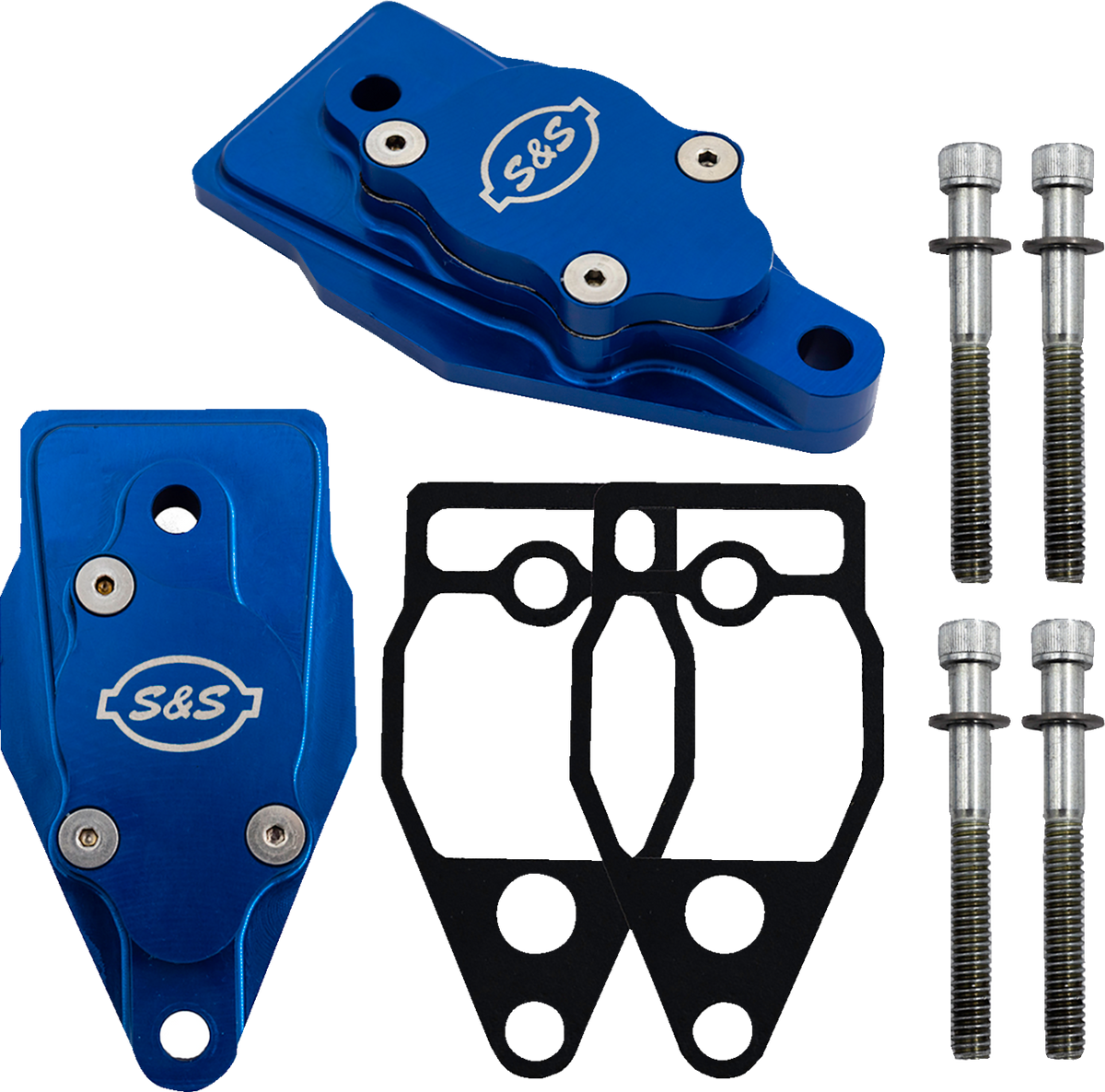 Billet Head Breather Kit - Anodized Blue - Twin Cam '99-'17