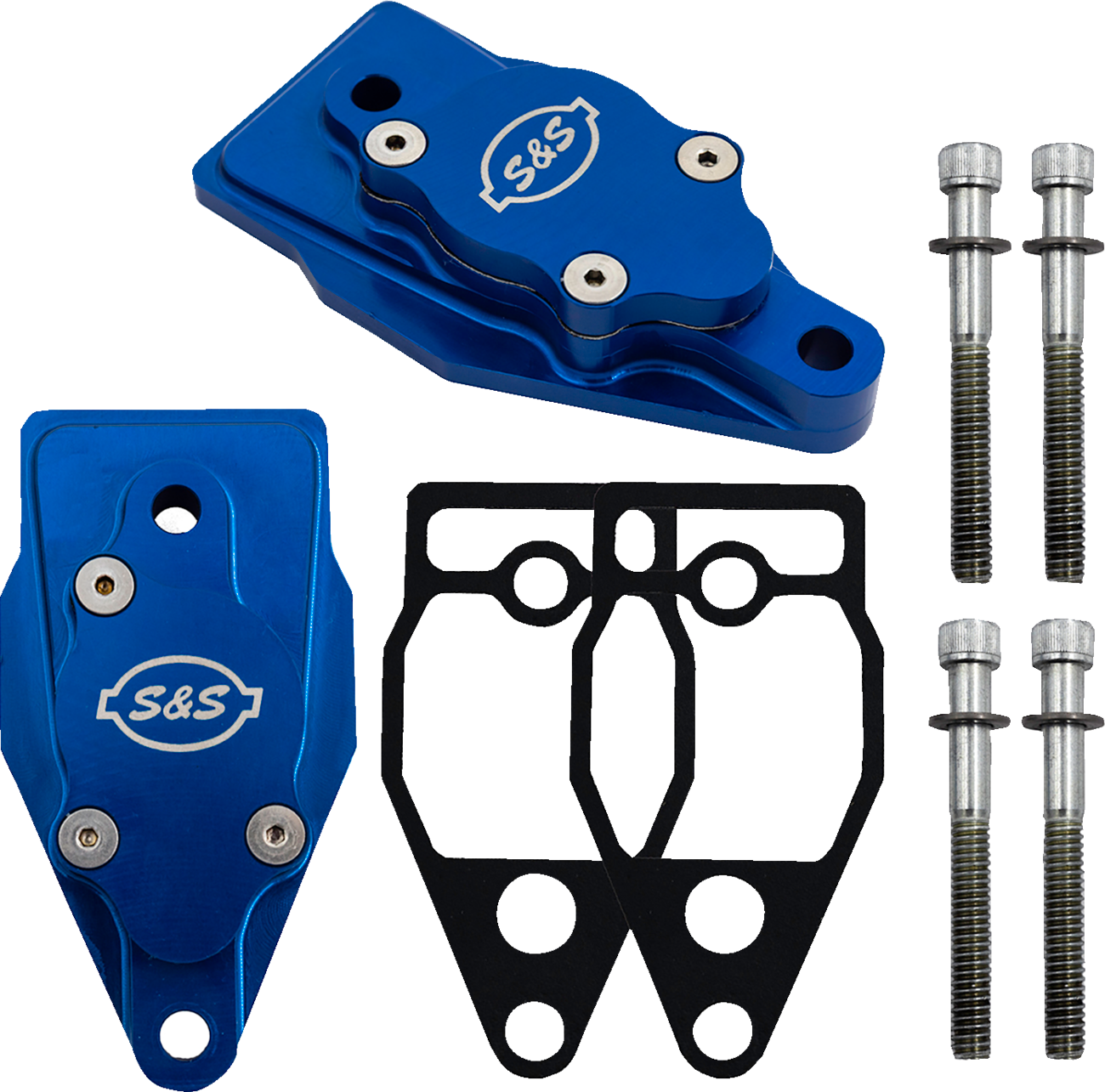 Billet Head Breather Kit - Anodized Blue - Twin Cam '99-'17