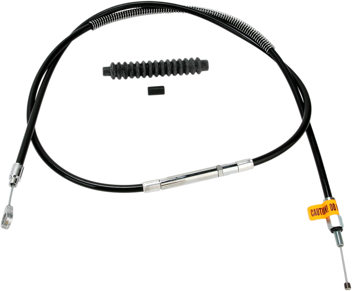 High-Efficiency Black Vinyl Clutch Cable - +6" Size
