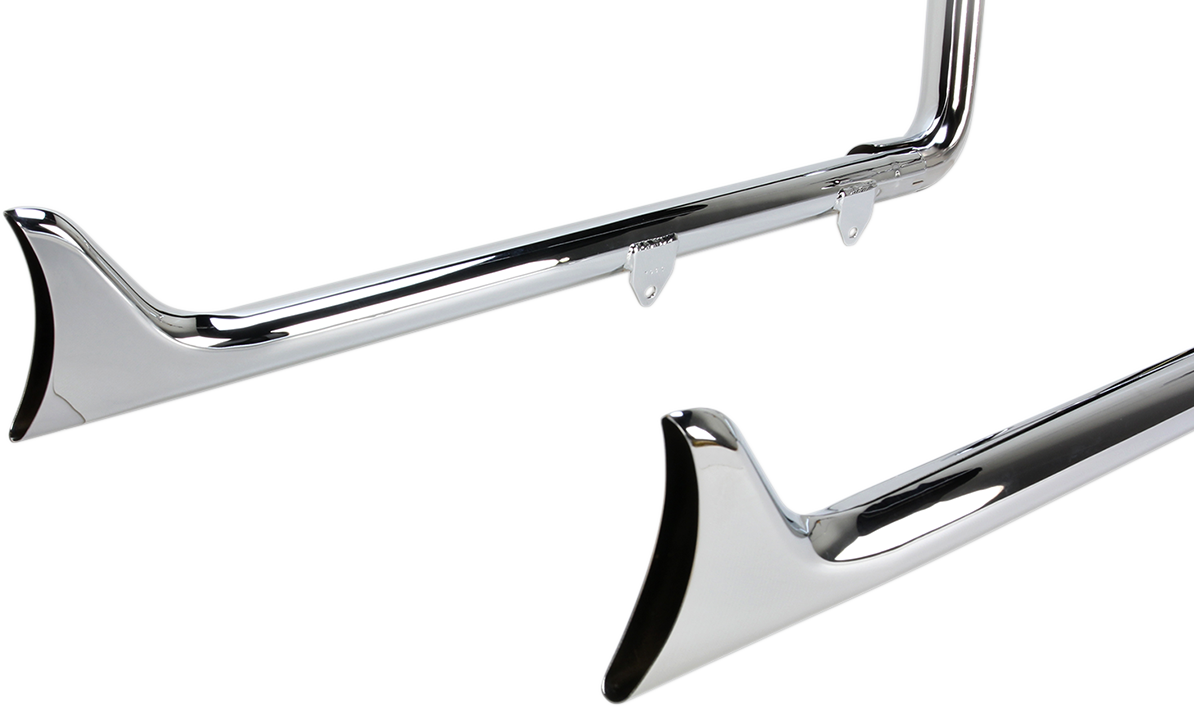 True Duals Exhaust System With Fishtail Mufflers — Without Baffles