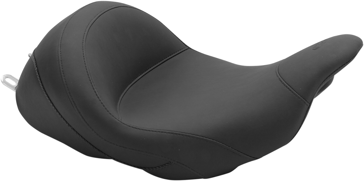 Lowdown Vintage Seat - No Driver Backrest - Smooth - FL '08-'25