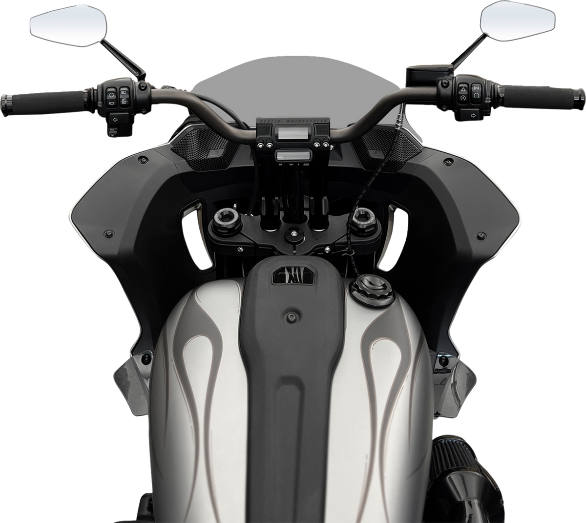 Fastback Risers - 8" - Black