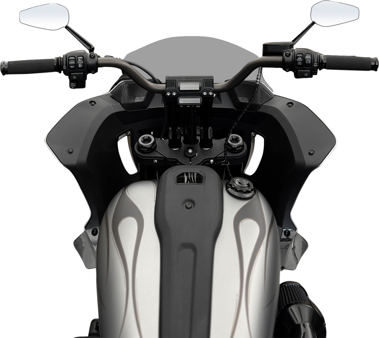 Fastback Risers - 8" - Black