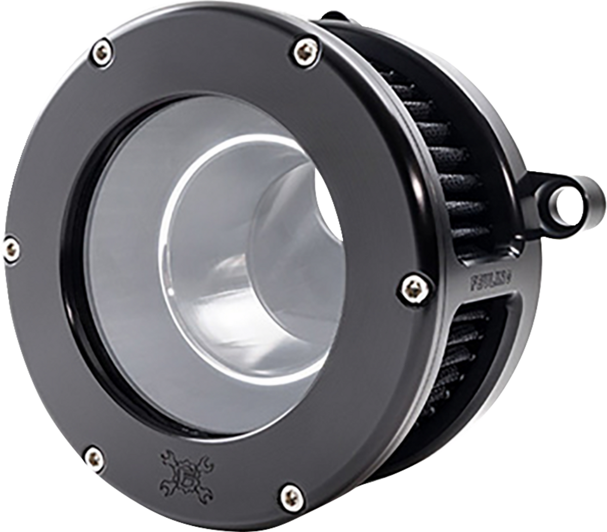 BA Air Cleaner Kit - Black/Clear With Black Filter - M8