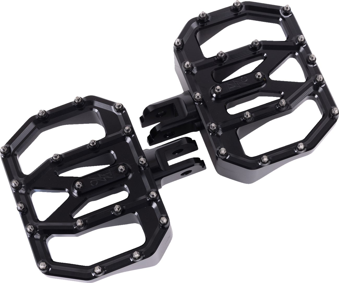 Mini Aggressor Floorboards - Black - Front