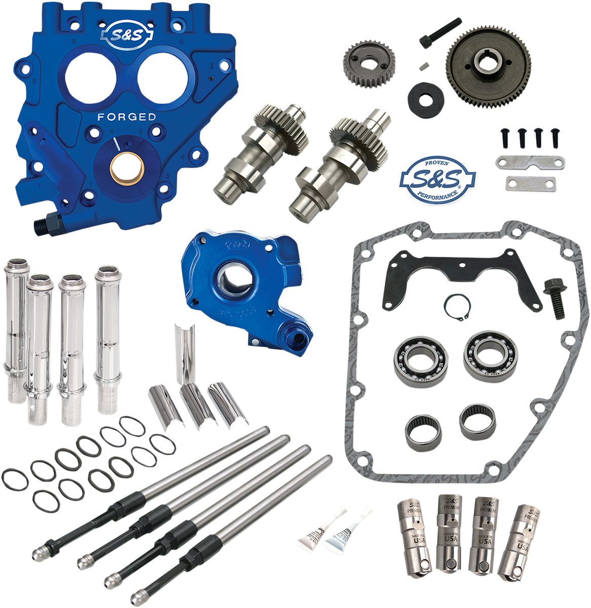 Cam Chest With Plate Kit - 510G - Standard Cams - Twin Cam