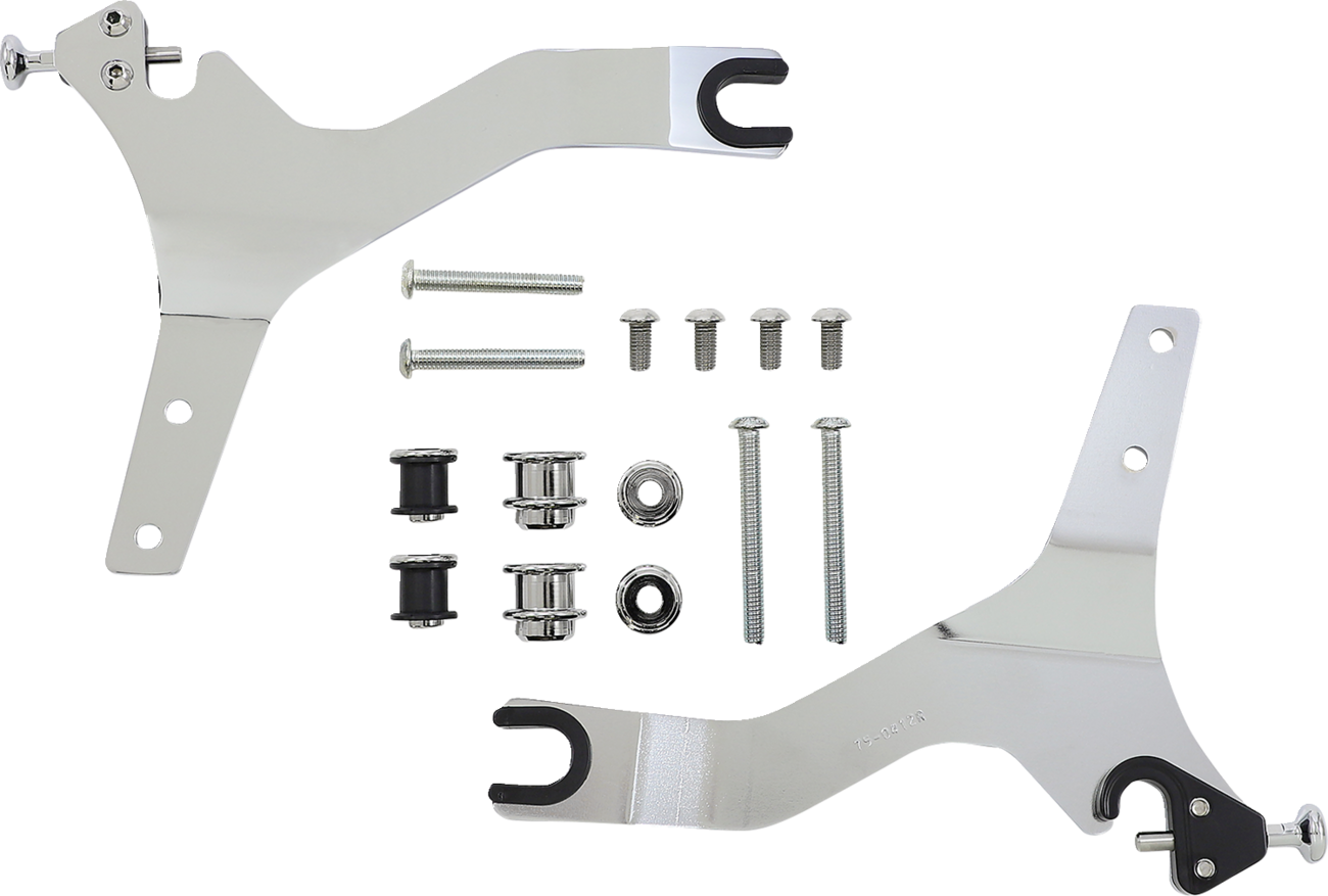 Backrest Kit - 14" - Chrome - Sportster