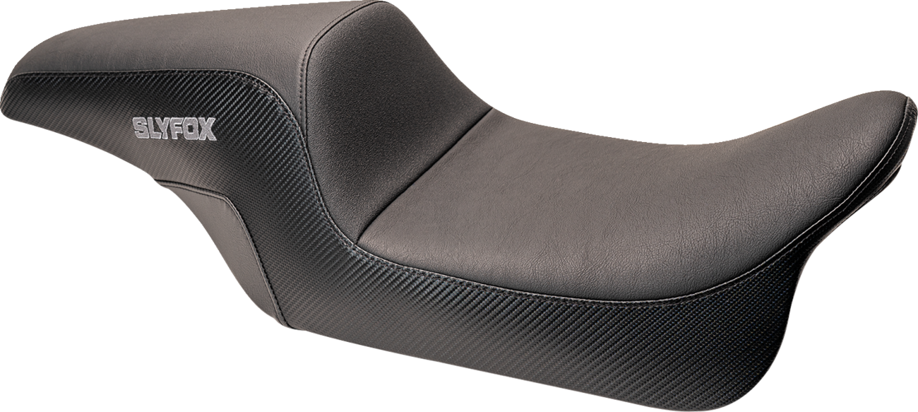 Drifter Seat - Gray Logo - Smooth Vinyl - Carbon Fiber - FL '08-'23