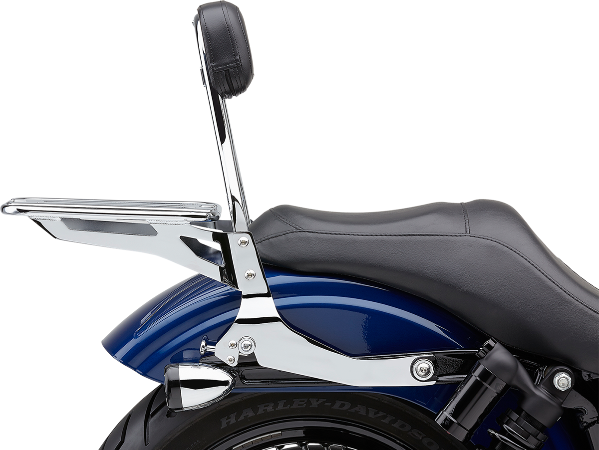 Backrest Kit - 14" - Chrome - Dyna