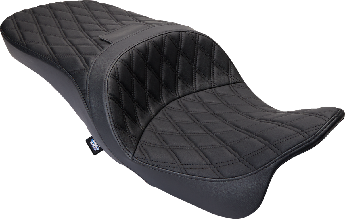 Freedom Seat - Vinyl - Double Diamond Black Stitch - FLH '09-'23