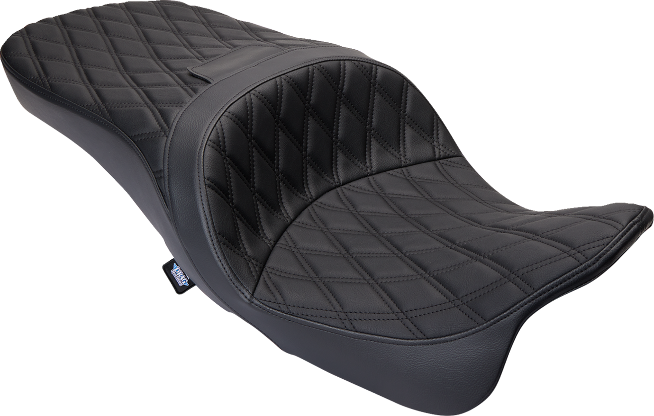 Freedom Seat - Vinyl - Double Diamond Black Stitch - FLH '09-'23