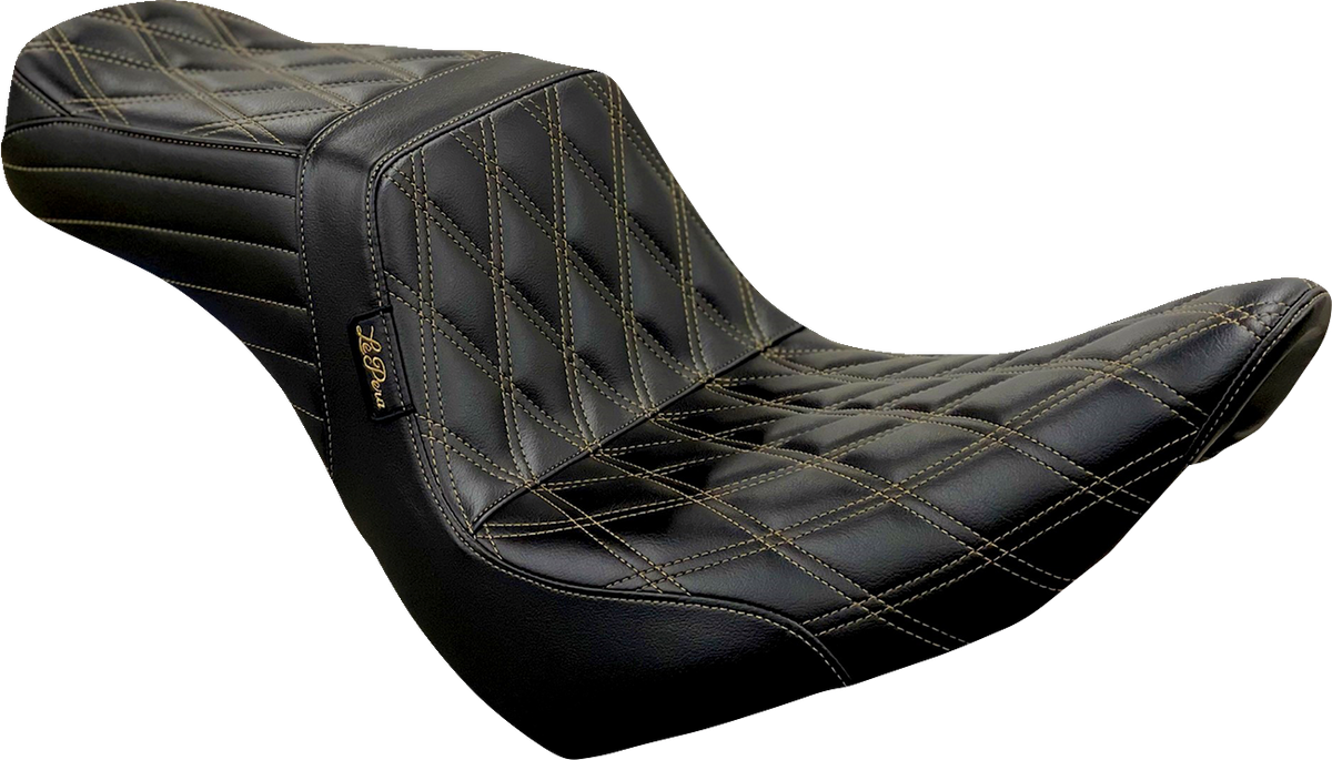 Tailwhip Seat - Diamond W/ Chestnut Stitching - Black - FXLR/FLSB '18-'23