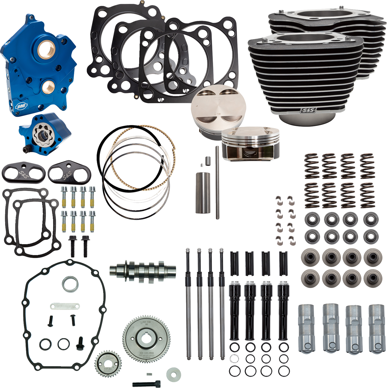 Power Pack - 4.375" Stroke - Oil Cooled - Black W/Highlights - M8