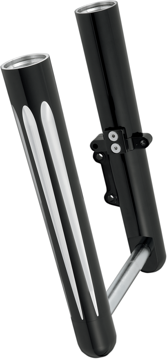 Fork Legs - Black Anodized - Deep Cut - Dual Disc