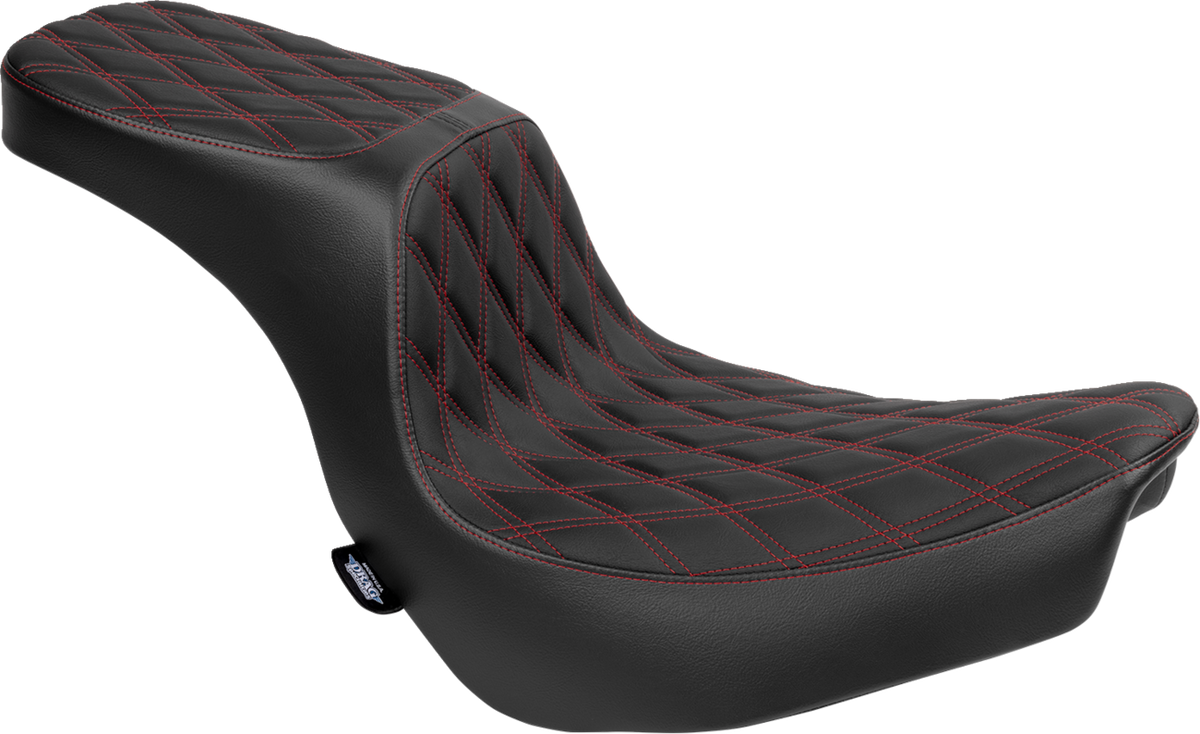 Predator 2-Up Seat - Vinyl - Double Diamond - Red Stitching - FLSB/FXLRS '18-'24