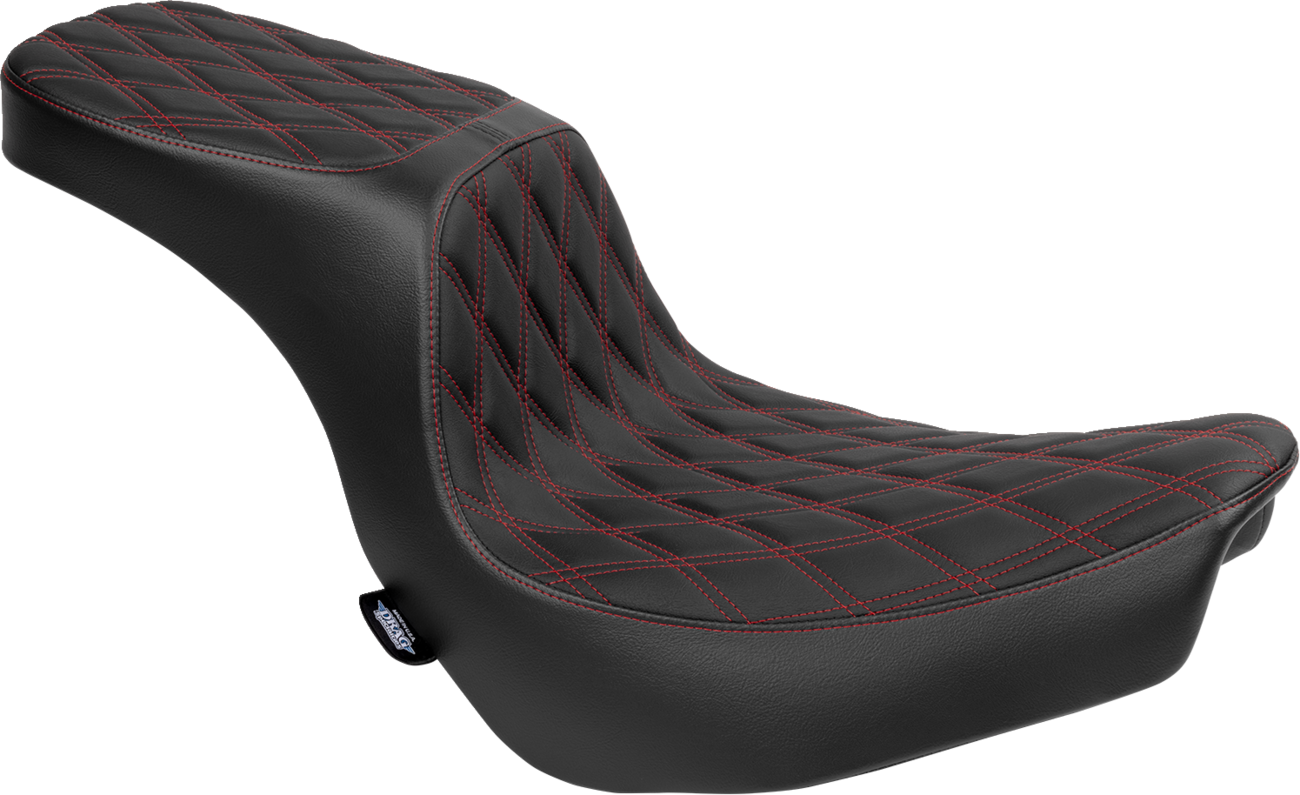 Predator 2-Up Seat - Vinyl - Double Diamond - Red Stitching - FLSB/FXLRS '18-'24