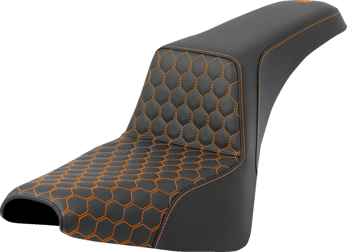 Step-Up Seat - Honeycomb - Orange Stitching - FXBB/FXST '18-'24