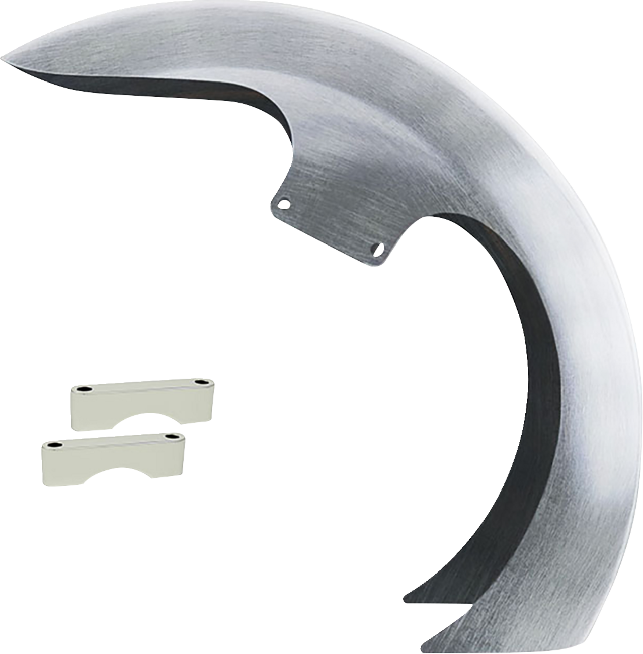 DEI Front Fender - 16"-19" Wheel - With Chrome Adapters - HD Touring