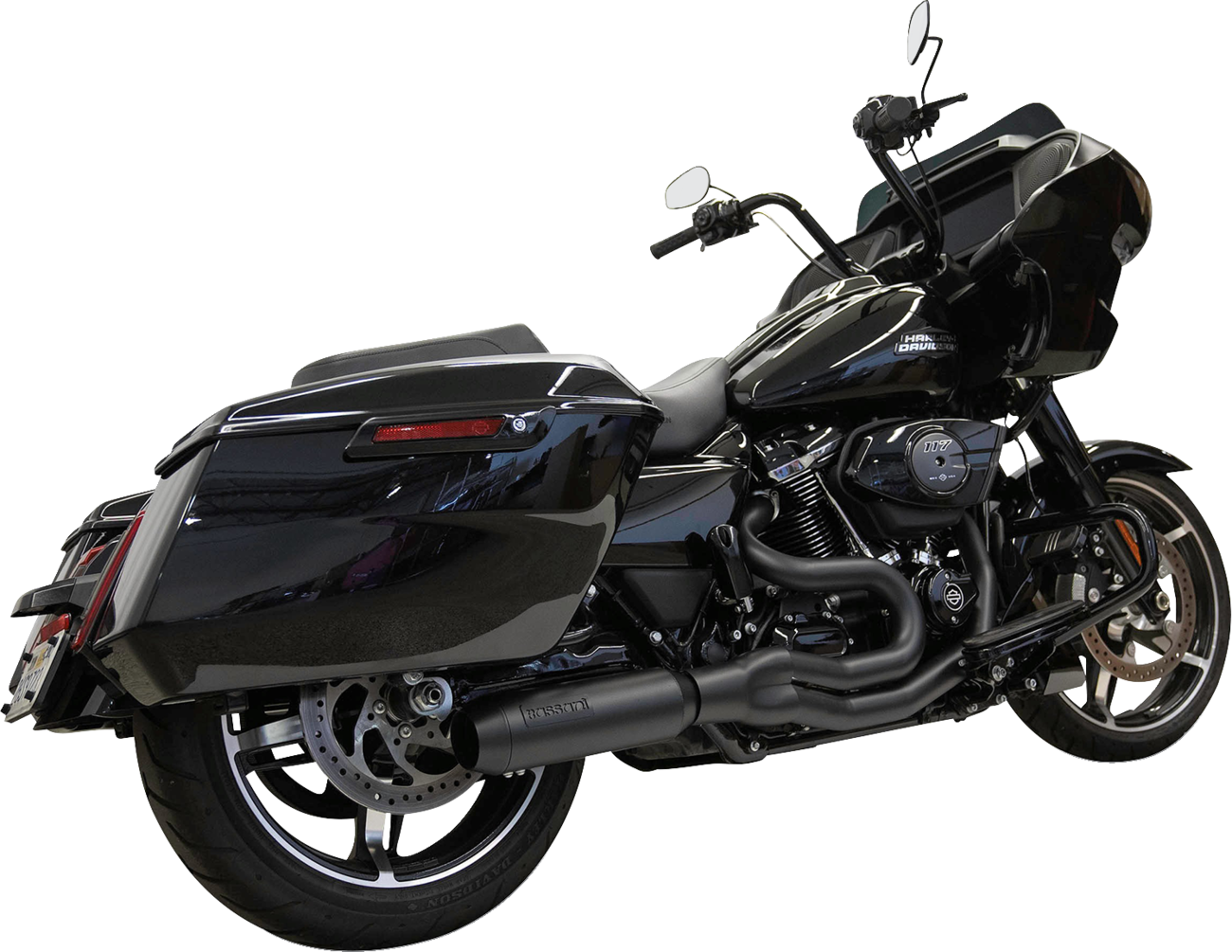 2-Into-1 Mid-Length Super Bike Exhaust System - 4" Muffler - M8 Touring