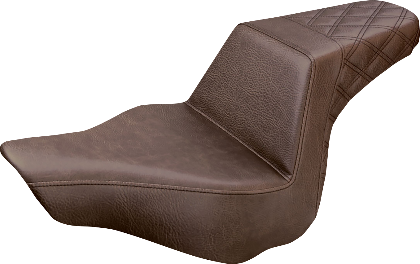 Step-Up Seat - Rear Lattice Stitch - Brown - FXSB