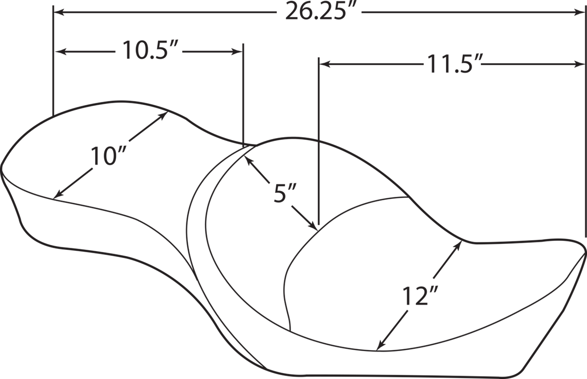 Double Bucket Seat - Mild Stitch - XL '10-'22