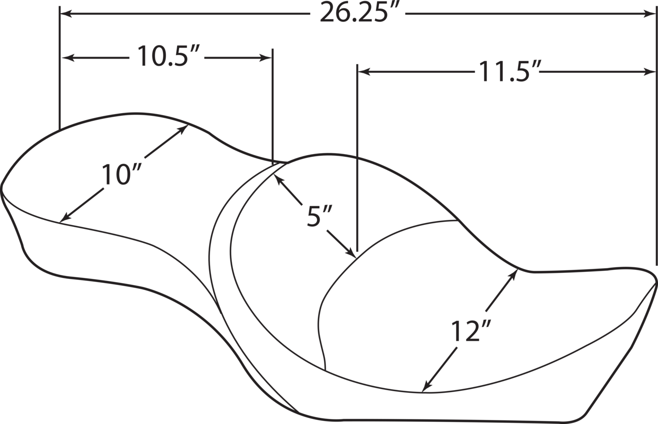 Double Bucket Seat - Mild Stitch - XL '10-'22