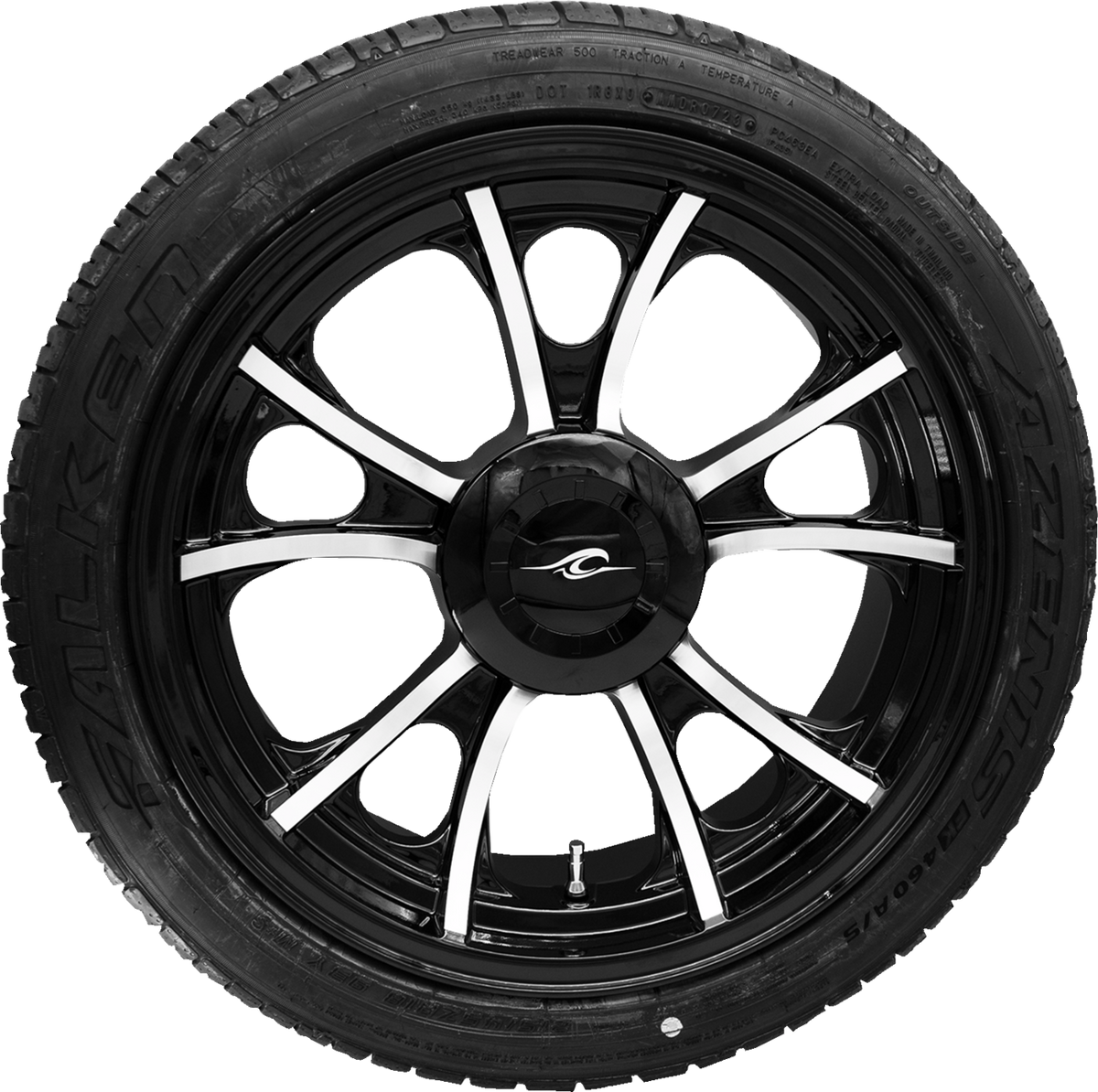 Largo 3D Rear Wheel - Black Cut (18") | Falken Tire (215/45zr18) - Trike