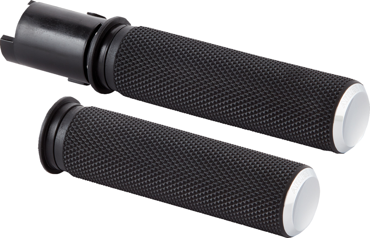Knurled Grips - TBW - Chrome