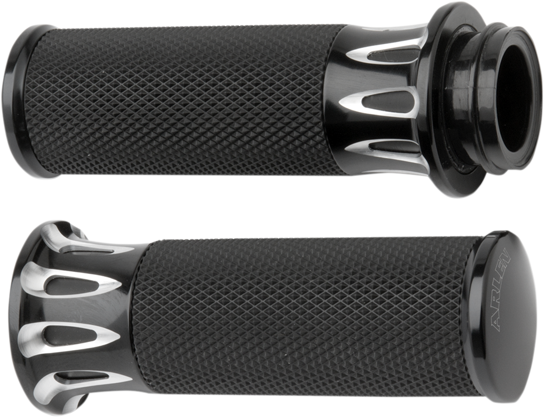 Fusion Deep Cut Grips - TBW - Black