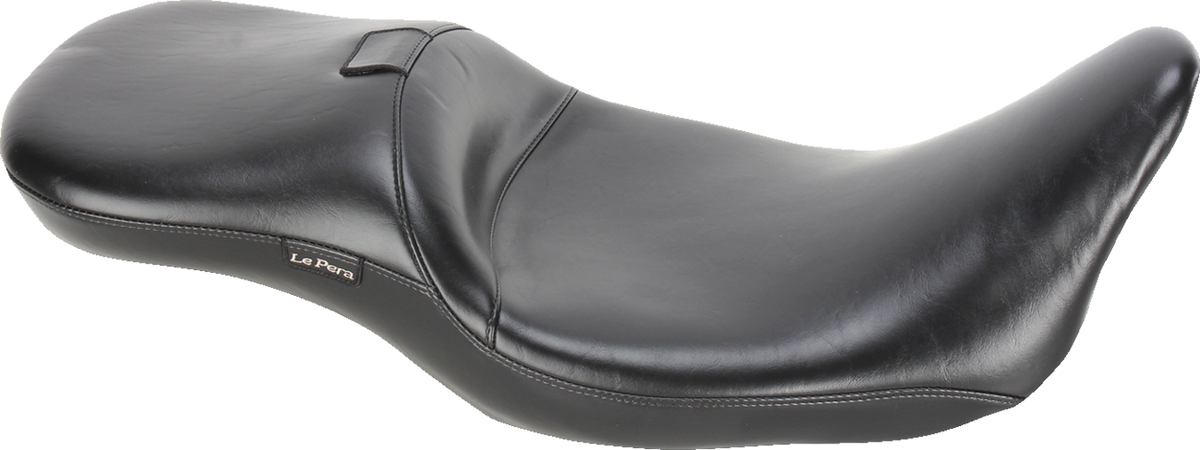 Maverick Daddy Long Legs Seat - With Backrest - Black - Smooth - FL '08-'23