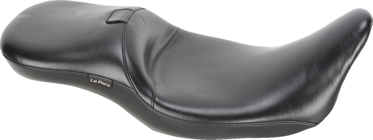 Maverick Daddy Long Legs Seat - With Backrest - Black - Smooth - FL '08-'23