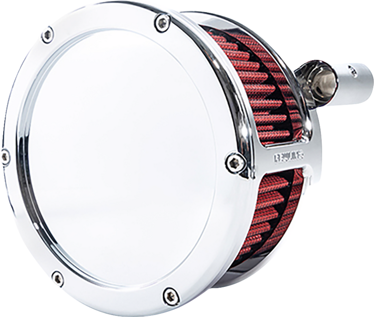 BA Air Cleaner Kit - Chrome With Red Filter - '93-'99 Evolution Big Twin