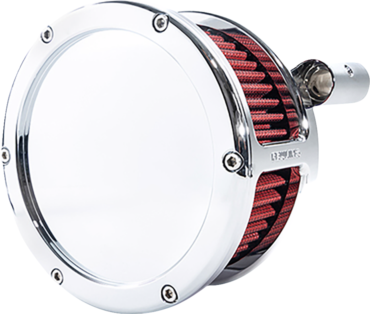 BA Air Cleaner Kit - Chrome With Red Filter - '93-'99 Evolution Big Twin