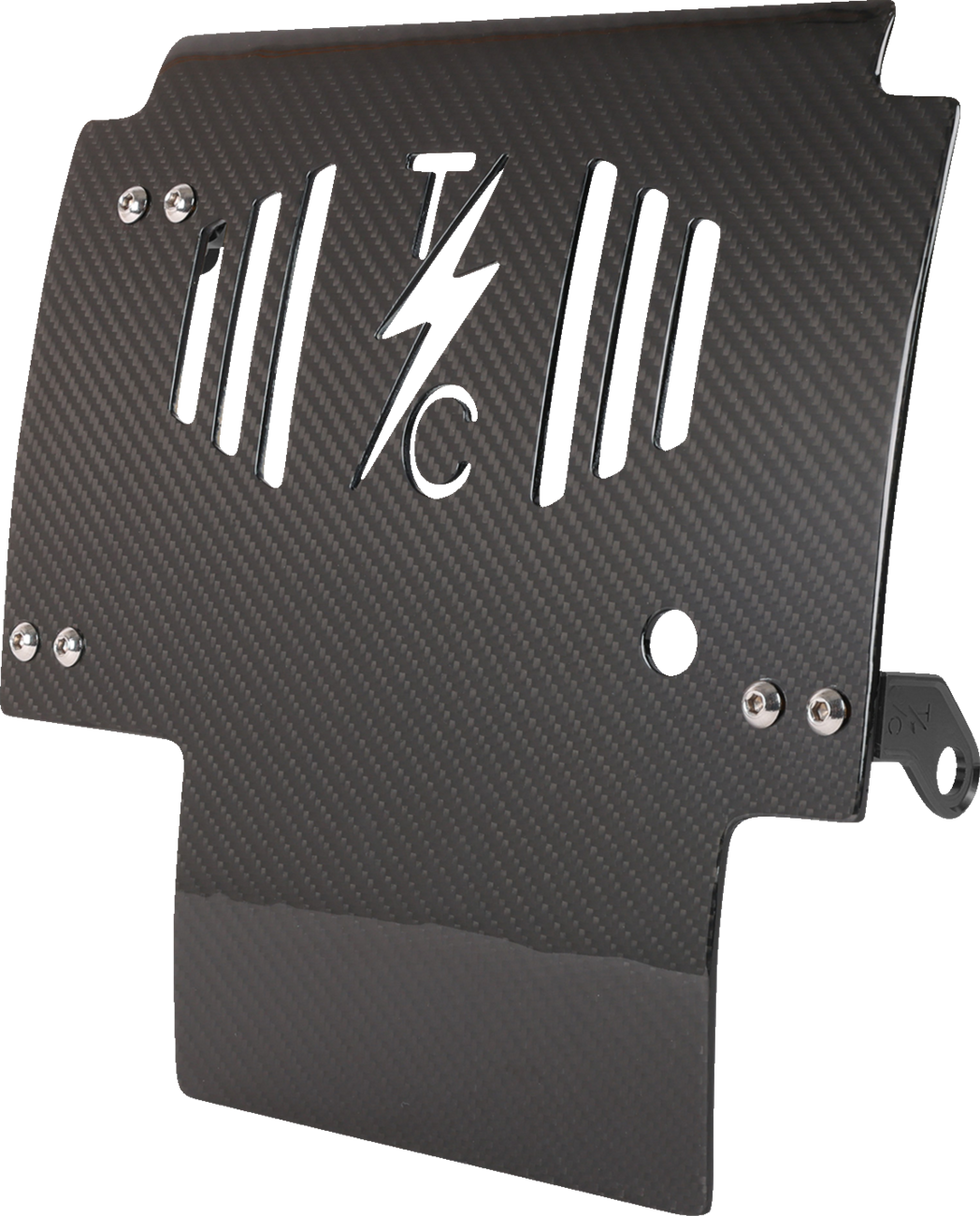 Skid Plate - Carbon Fiber/Gloss - With Black Brackets - FLHX/FLTRX