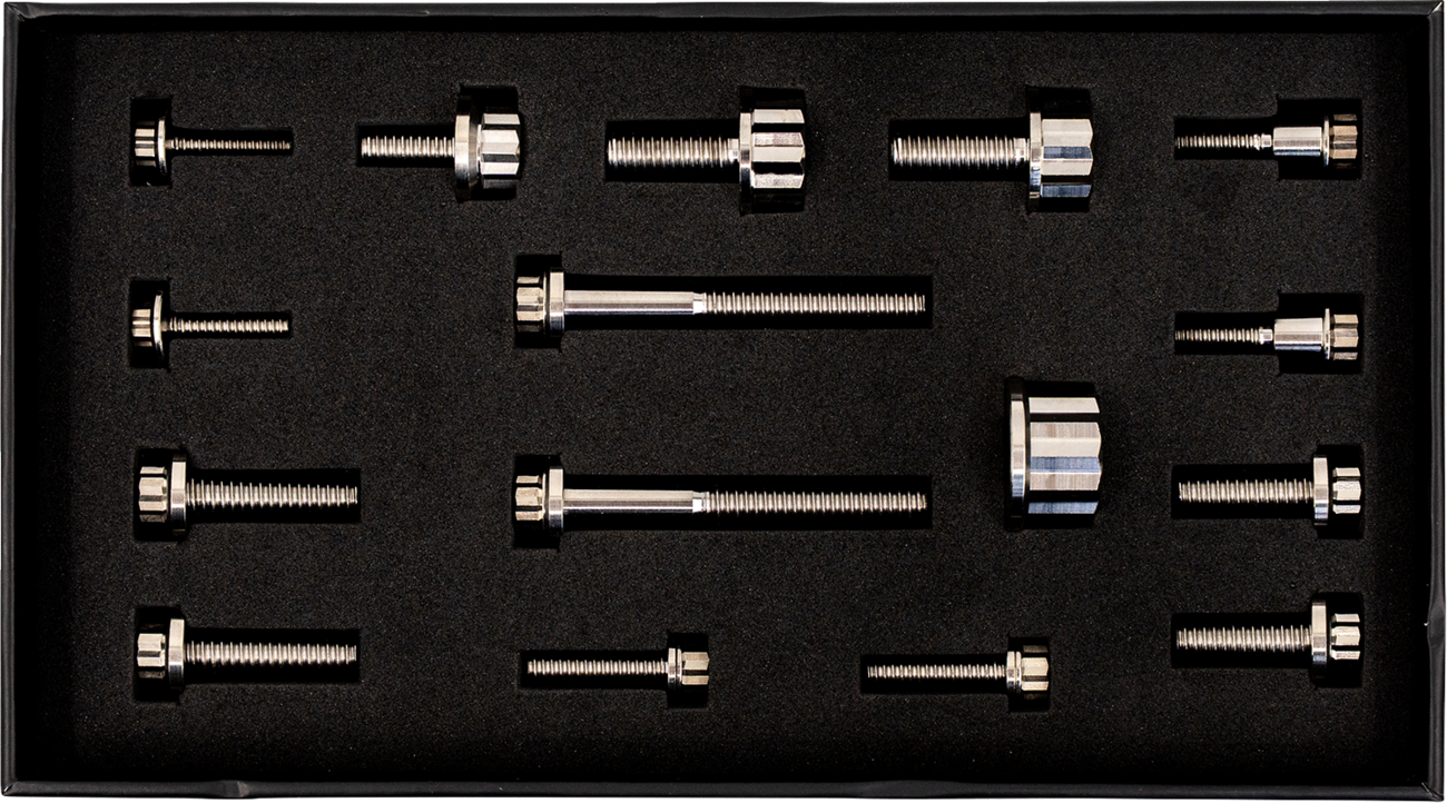 Bitchin' Bolts Hardware Kit - Titanium - M8 - Peg Mount